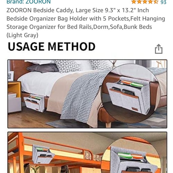 Bedside organiser - Picture 3 of 10